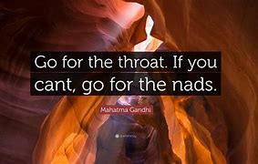 go for the throat